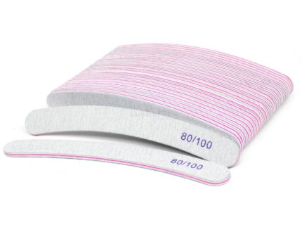 Ekonomiczna oferta: 500 x Pilnik do paznokci zebra banan 80/100