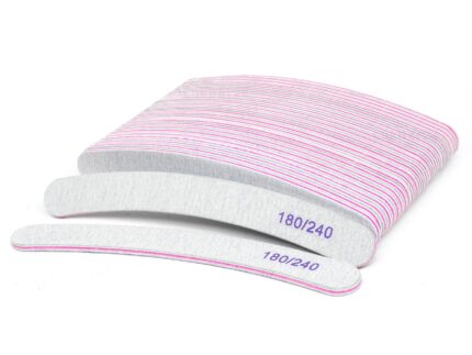 Ekonomiczna oferta: 500 x Pilnik do paznokci zebra banan 180/240
