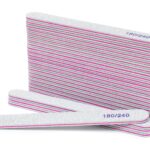 Hurtowy zestaw: 3500 x Pilnik do paznokci zebra prosty 180/240
